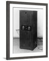 Television Receiver with Sight and Panel-null-Framed Photographic Print