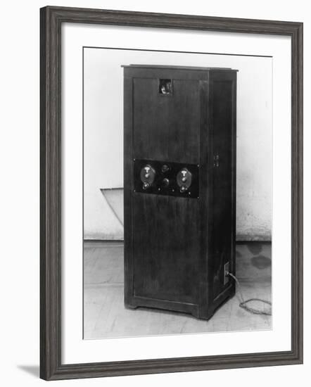 Television Receiver with Sight and Panel-null-Framed Photographic Print