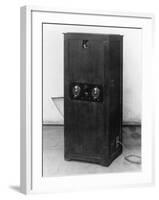 Television Receiver with Sight and Panel-null-Framed Photographic Print