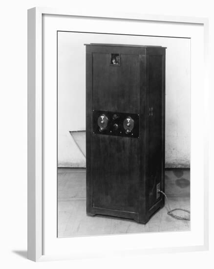 Television Receiver with Sight and Panel-null-Framed Photographic Print