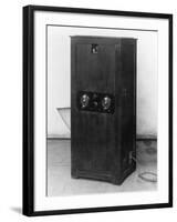 Television Receiver with Sight and Panel-null-Framed Photographic Print