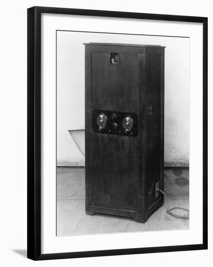 Television Receiver with Sight and Panel-null-Framed Photographic Print