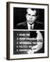 Television Screen from President Richard Nixon's 14-Minute Address of New Vietnam Peace Initiative-null-Framed Photo