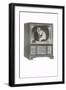 Television Set with Conductor-null-Framed Art Print