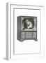 Television Set with Conductor-null-Framed Art Print