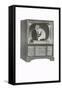 Television Set with Conductor-null-Framed Stretched Canvas