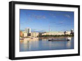 Television Tower and Binnenalster Lake, Hamburg, Germany, Europe-Ian Trower-Framed Photographic Print