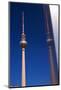 Television Tower at the Alexander Platz in Berlin-Thomas Ebelt-Mounted Photographic Print