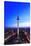 Television Tower on Alexanderplatz Square at Dusk, Berlin, Germany-null-Stretched Canvas