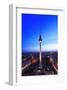 Television Tower on Alexanderplatz Square at Dusk, Berlin, Germany-null-Framed Art Print