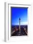 Television Tower on Alexanderplatz Square at Dusk, Berlin, Germany-null-Framed Art Print