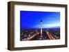 Television Tower on Alexanderplatz Square at Dusk, Berlin, Germany-null-Framed Art Print