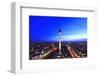 Television Tower on Alexanderplatz Square at Dusk, Berlin, Germany-null-Framed Art Print