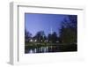 Television Tower, Seen from From Planten Un Blomen, Dusk, Hanseatic City of Hamburg, Germany-Axel Schmies-Framed Photographic Print