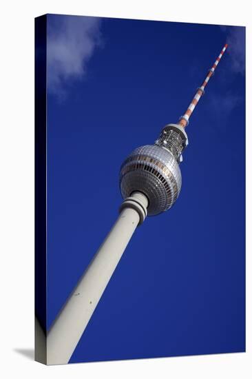 Television Tower (Tv) with Blue Sky, Berlin, Germany, Europe-Simon Montgomery-Stretched Canvas