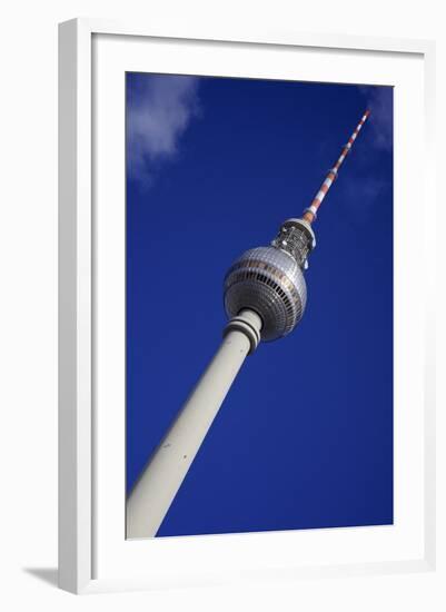 Television Tower (Tv) with Blue Sky, Berlin, Germany, Europe-Simon Montgomery-Framed Photographic Print