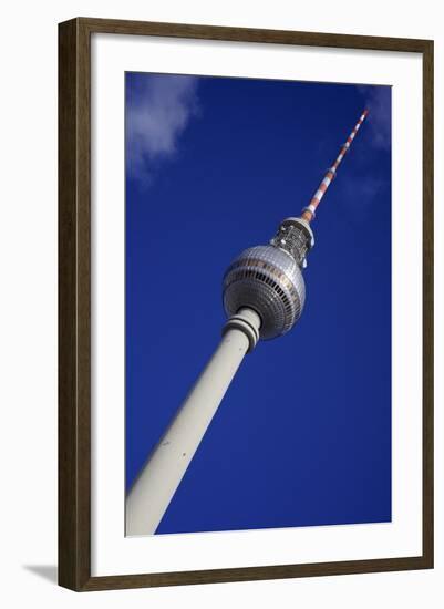 Television Tower (Tv) with Blue Sky, Berlin, Germany, Europe-Simon Montgomery-Framed Photographic Print