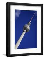 Television Tower (Tv) with Blue Sky, Berlin, Germany, Europe-Simon Montgomery-Framed Photographic Print