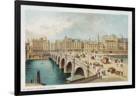 Telford's Bridge over the Clyde at Broomielaw, Glasgow, 1891-null-Framed Giclee Print