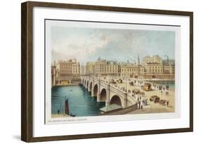 Telford's Bridge over the Clyde at Broomielaw, Glasgow, 1891-null-Framed Giclee Print