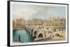 Telford's Bridge over the Clyde at Broomielaw, Glasgow, 1891-null-Framed Stretched Canvas