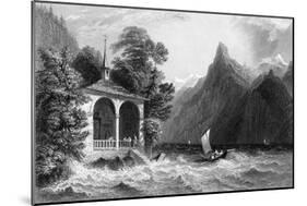 Tell's Chapel, Lake Uri, Switzerland, 1836-R Wallis-Mounted Giclee Print