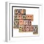 Tell Them Your Story-PixelsAway-Framed Art Print