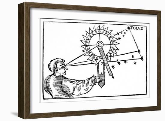 Telling Time at Night Using a Nocturnal, 1539-null-Framed Giclee Print