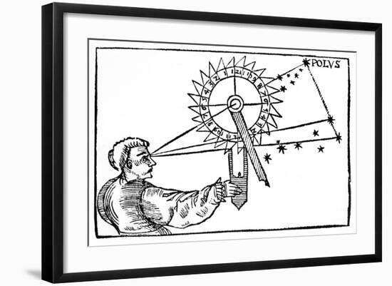 Telling Time at Night Using a Nocturnal, 1539-null-Framed Giclee Print