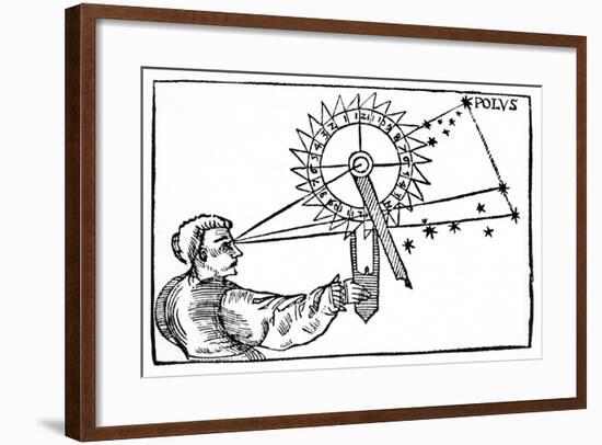 Telling Time at Night Using a Nocturnal, 1539-null-Framed Giclee Print