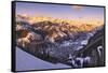 Telluride at Sunset-Jon Hicks-Framed Stretched Canvas