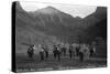 Telluride Band in Bridal Veil Park Ingram and Bridal Veil Falls, 1886-Charles Goodman-Stretched Canvas