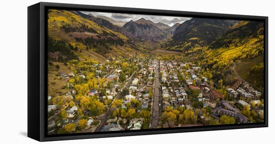 Telluride, Colorado: Autumn In The Rocky Mountains As Seen From The Air-Ian Shive-Framed Stretched Canvas