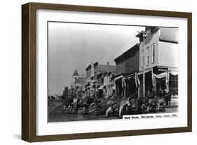 Telluride, Colorado - View of a Pack Train-Lantern Press-Framed Art Print