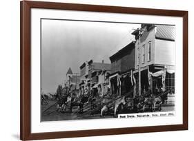 Telluride, Colorado - View of a Pack Train-Lantern Press-Framed Premium Giclee Print