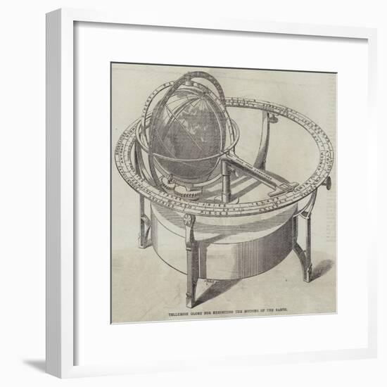 Tellurion Globe for Exhibiting the Motions of the Earth-null-Framed Giclee Print