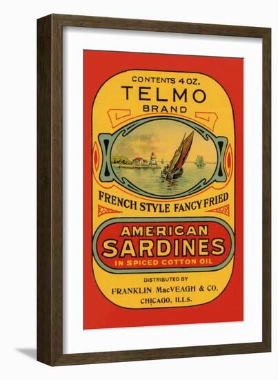 Telmo Brand American Sardines-null-Framed Art Print