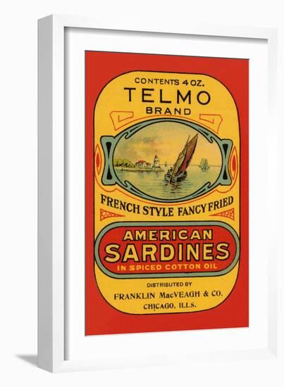 Telmo Brand American Sardines-null-Framed Art Print