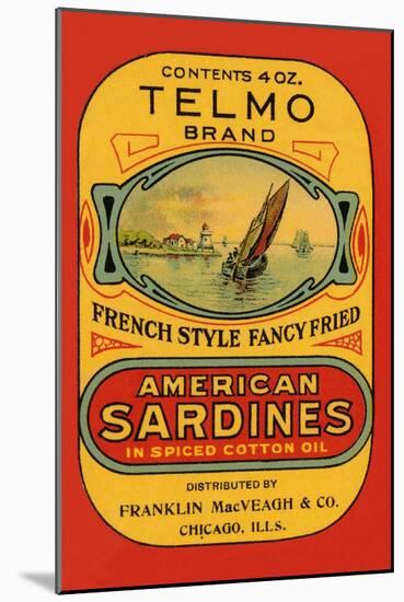 Telmo Brand American Sardines-null-Mounted Art Print