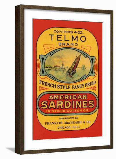 Telmo Brand American Sardines-null-Framed Art Print