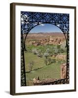 Telouet Village, Ruins of the Glaoui Kasbah, Tizi-N-Tichka Pass Road-Walter Bibikow-Framed Photographic Print