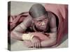 Tembu Miner Wearing Red Ochre Dyed Blanket Awaits Medial Check, Johannesburg, South Africa 1950-Margaret Bourke-White-Stretched Canvas