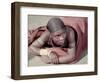 Tembu Miner Wearing Red Ochre Dyed Blanket Awaits Medial Check, Johannesburg, South Africa 1950-Margaret Bourke-White-Framed Photographic Print