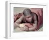 Tembu Miner Wearing Red Ochre Dyed Blanket Awaits Medial Check, Johannesburg, South Africa 1950-Margaret Bourke-White-Framed Photographic Print