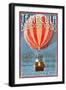 Temecula, California - Balloon Tours-Lantern Press-Framed Art Print