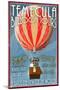 Temecula, California - Balloon Tours-Lantern Press-Mounted Art Print