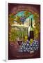 Temecula, California - Merlot Wine Scene-Lantern Press-Framed Art Print