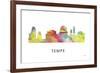 Tempe Arizona Skyline-Marlene Watson-Framed Giclee Print