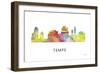 Tempe Arizona Skyline-Marlene Watson-Framed Giclee Print