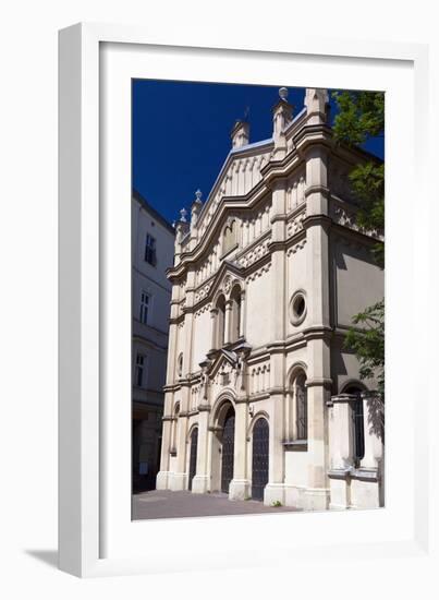 Tempel Synagogue in District of Krakow Kazimierz in Poland on Miodowa Street-mychadre77-Framed Photographic Print